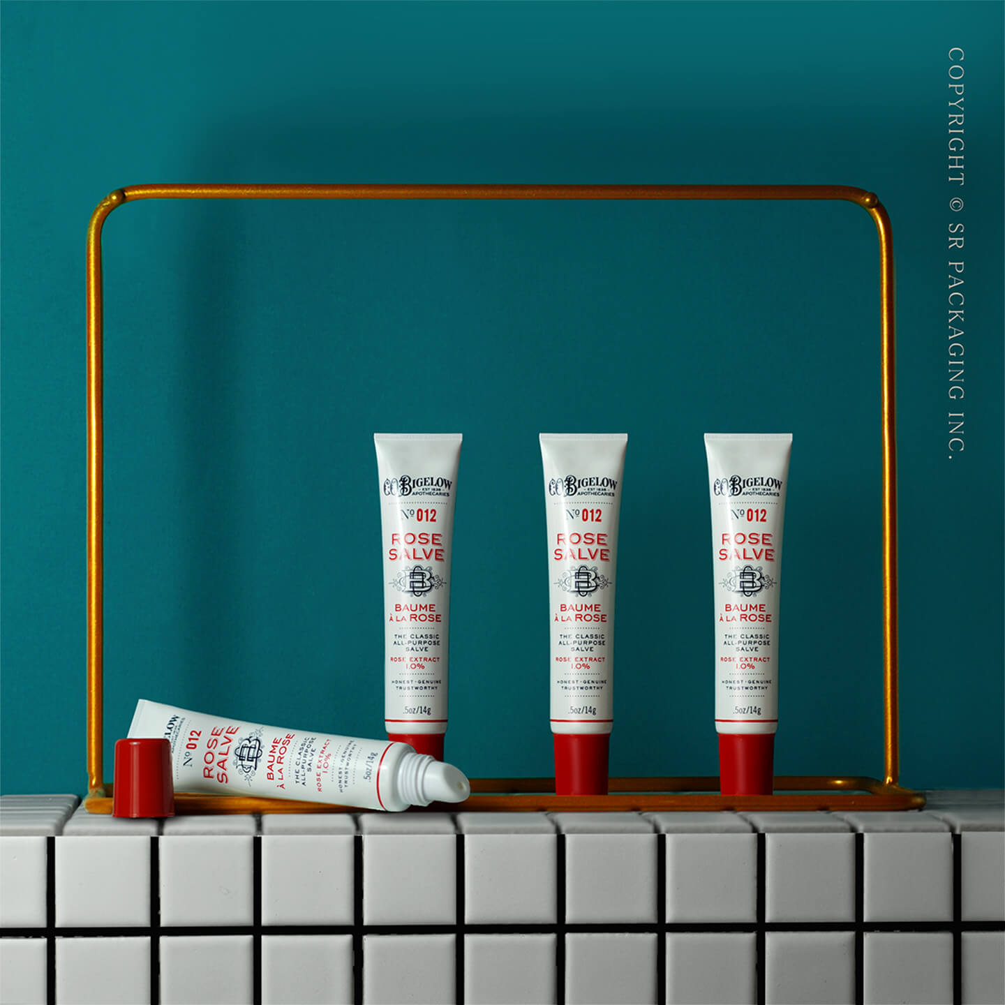  PE Tube for C.O. Bigelow No. 012 Rose Salve